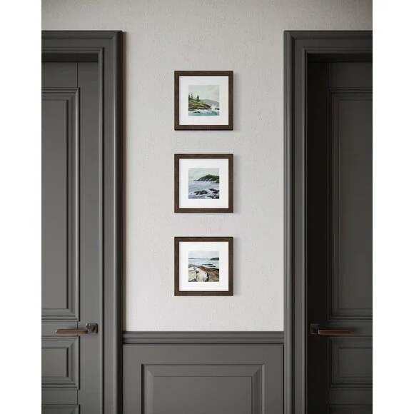 8x8 Maine Original Oil Painting Atlantic Ocean Rocks New England Coastal Signed - Picture 8 of 8